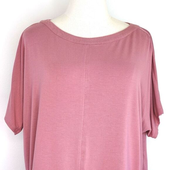 J.Jill Wearever Collection Oversized Dusty Pink Tee Size M Petite - Picture 2 of 11